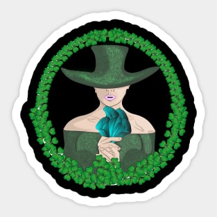 Irish Girl St Patricks Day Sticker